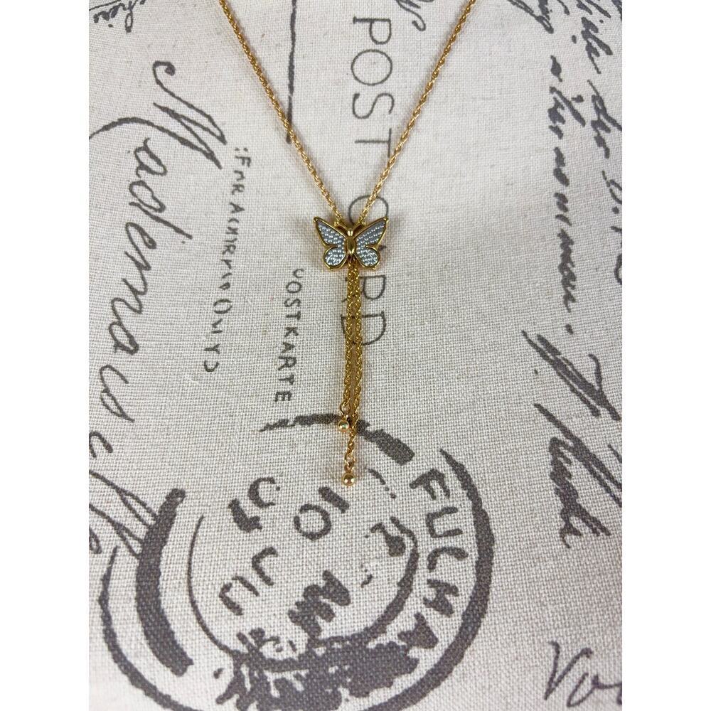 B12 Avon Necklace Vintage Signed Mariah Carey‎ Butterfly Era Y2K Fairy Nostalgia